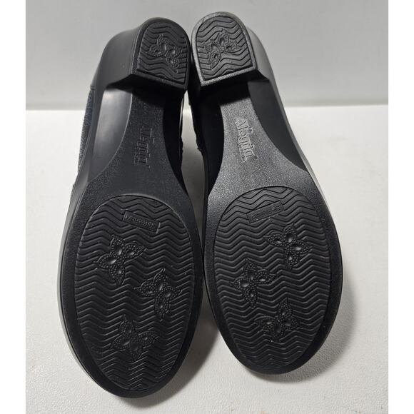 Alegria Womens Heidi Black Dahlia Boots Sz 41 US 10.5-11 Metallic Shimmer - Picture 10 of 11